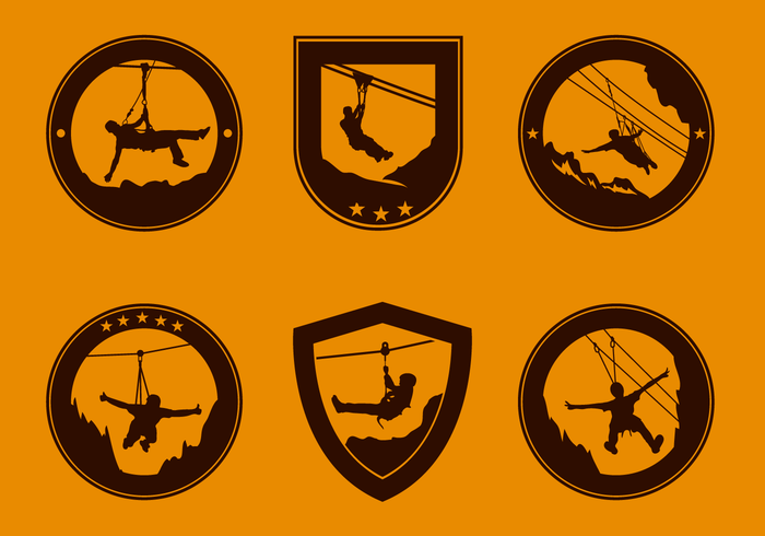 Free Retro Zipline Logo Vector Free Retro Zipline Logo Vector