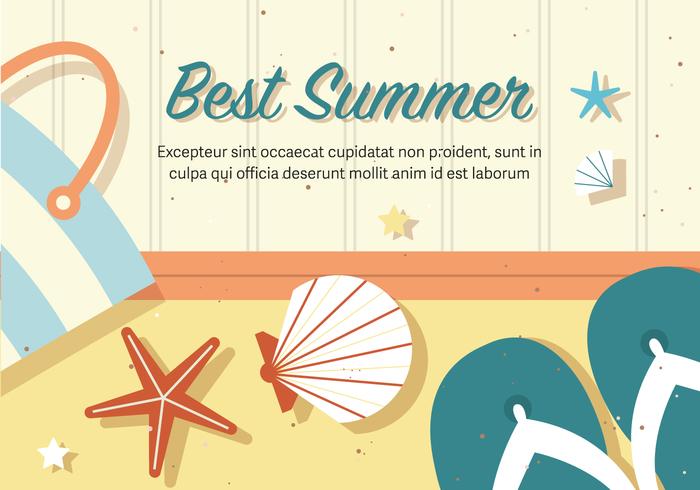 Free Best Vector Summer Illustration