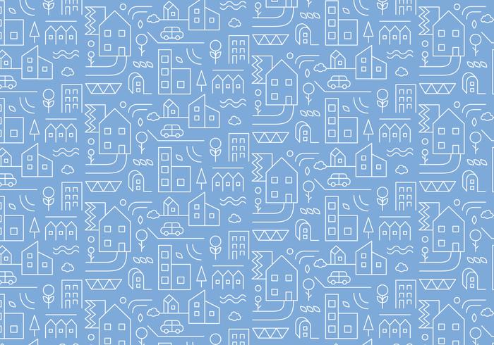City Outline Pattern vector