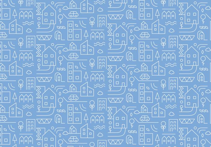 City Outline Pattern vector