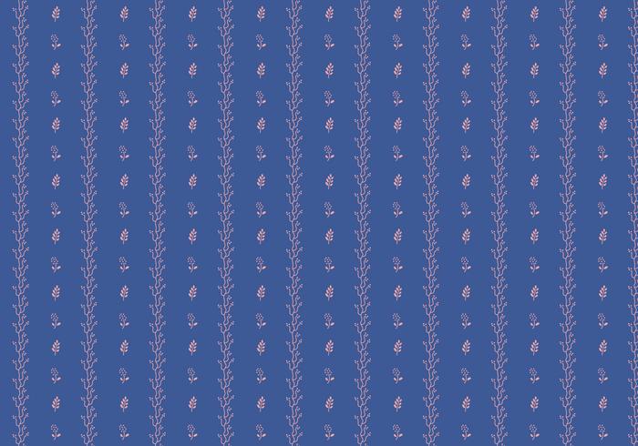 Indigo Plant Pattern  vector