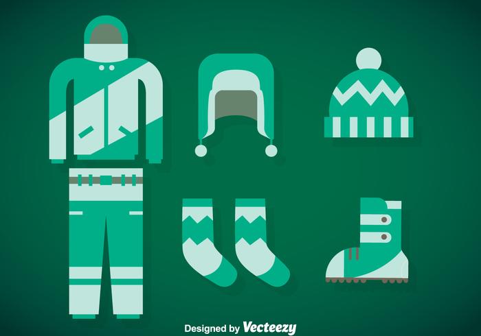 Winter Coat Vector Set Winter Coat Vector Set