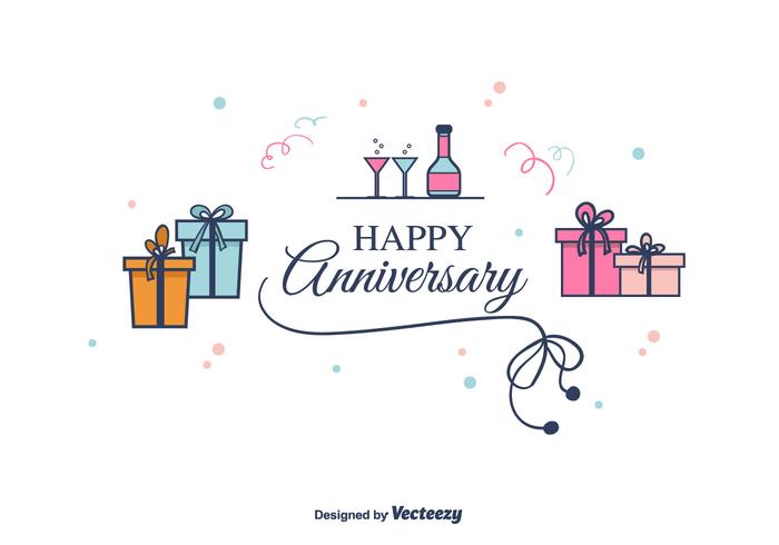 Anniversary Vector Background