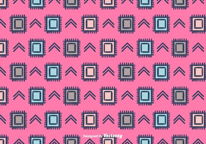 Ethnic Vector Pattern Background