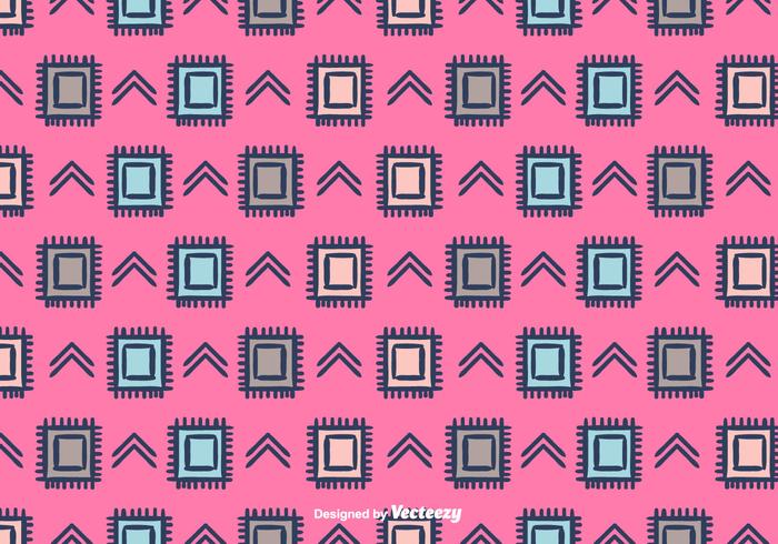 Ethnic Vector Pattern Background