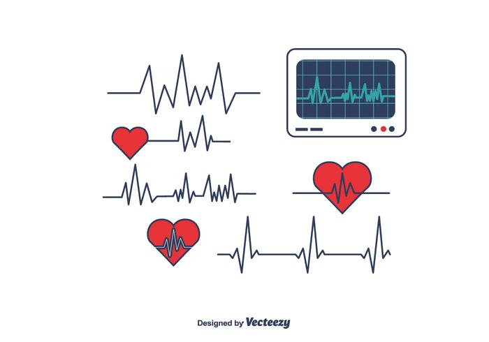 Vector del monitor del corazón