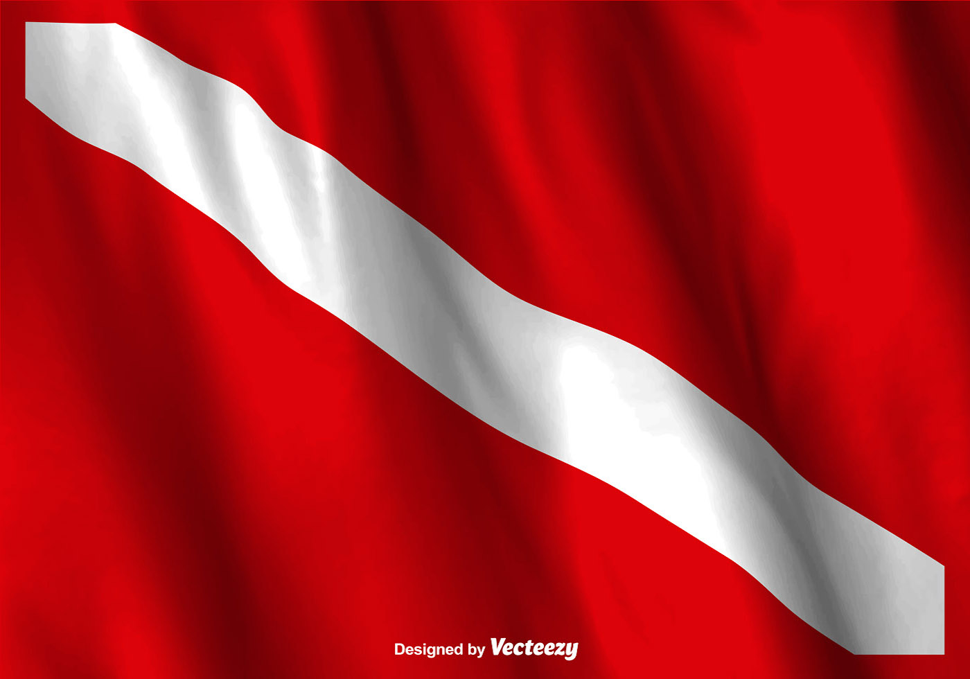 Vector Dive Flag Waving - Download Free Vector Art, Stock Graphics & Images