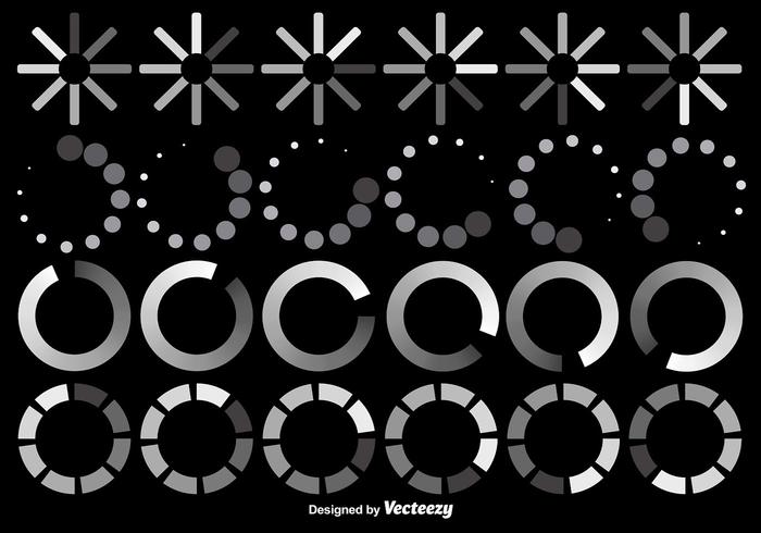 Vector Set Of Preloader Icons