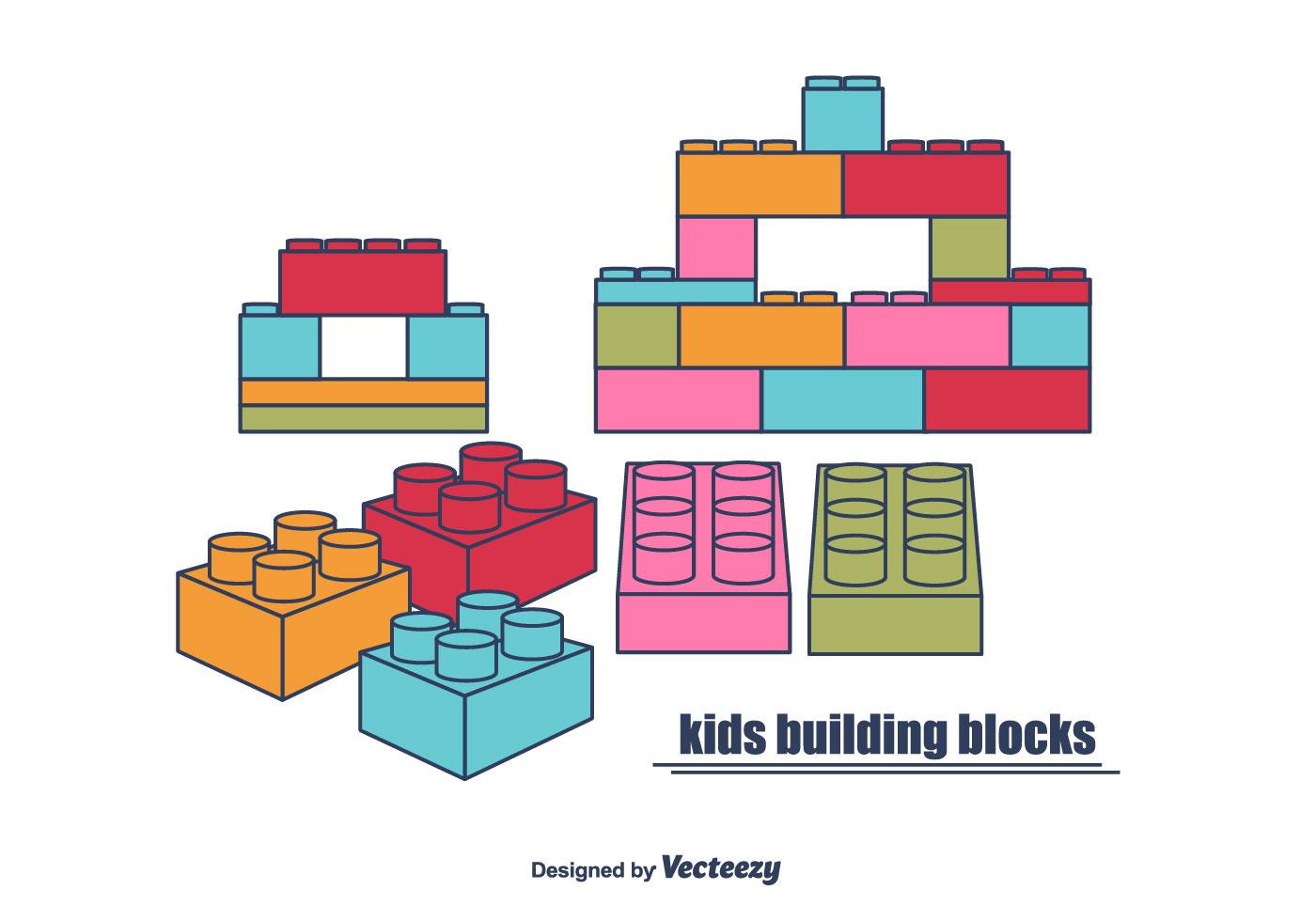 Kids Building Blocks 115700 Vector Art at Vecteezy