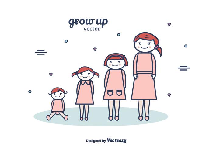 Grow Up Vector Background