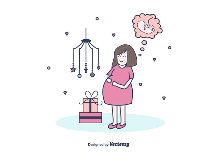 Free Pregnant Mom Vector