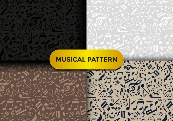 Violin Key Music Pattern vector