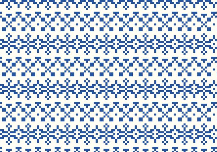 Indigo Stitch Pattern vector