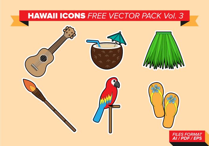 Hawaii Icons Free Vector Pack Vol. 3 Hawaii Icons Free Vector Pack Vol. 3