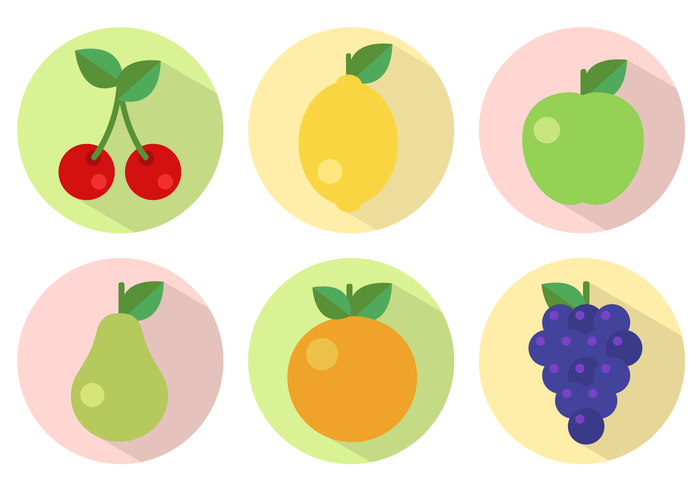 Free Flat Fruit Vector