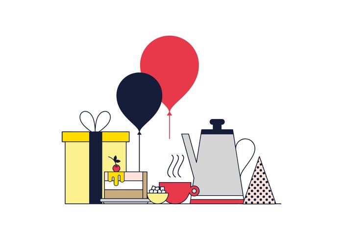 Free Cake Party Vector Free Cake Party Vector