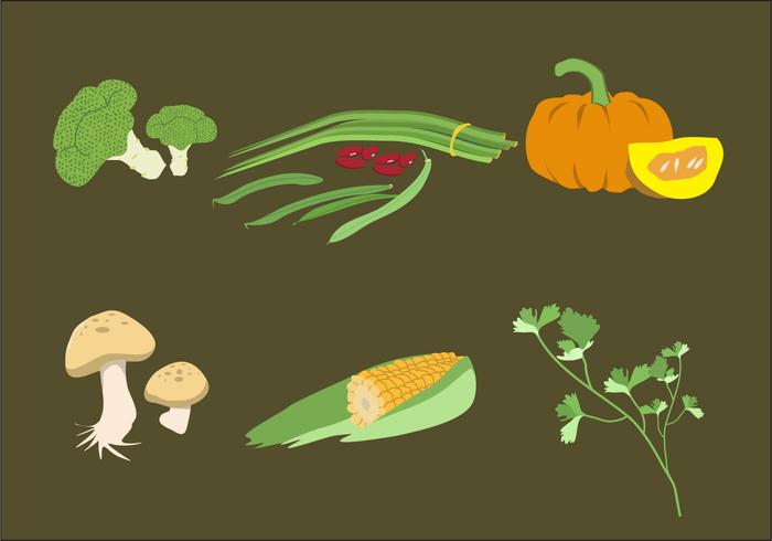 Vegetales Ilustración Vector