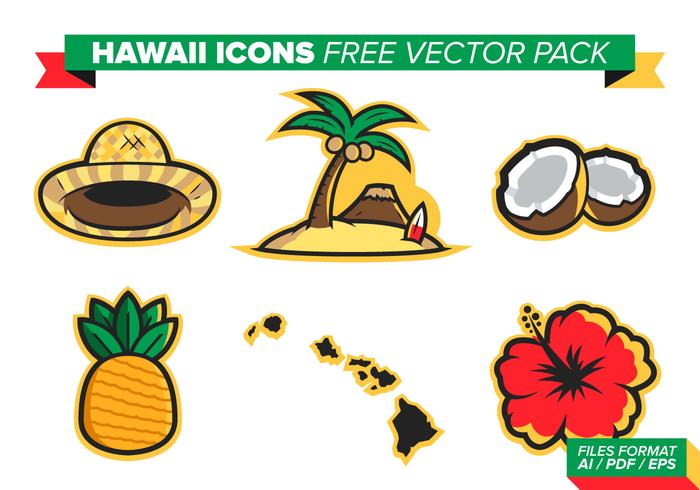 Hawaii Icons Free Vector Pack Hawaii Icons Free Vector Pack
