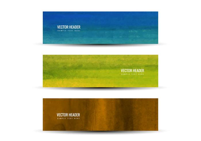 Free Vector Colorful Headers Free Vector Colorful Headers
