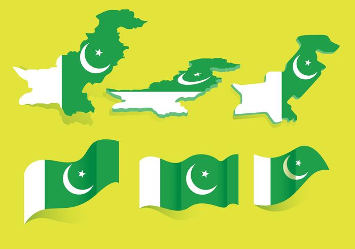 Bandera de Pakistán vector