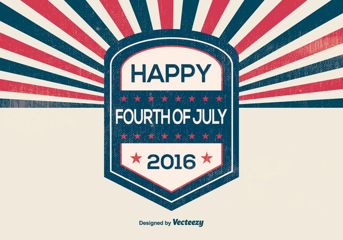 Retro Style Independence Day Illustration vector