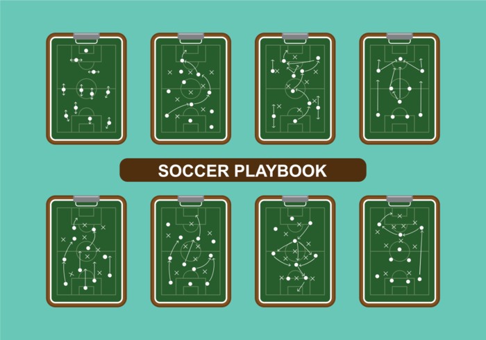 Vector de libro de fútbol