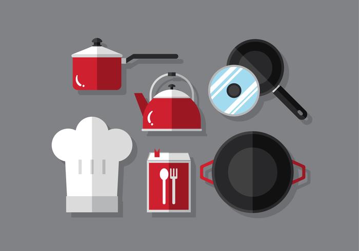 Conjunto de cocina de vector