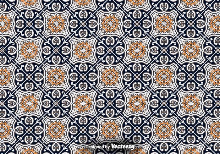 Tile Floor - Ornamental Vector Pattern