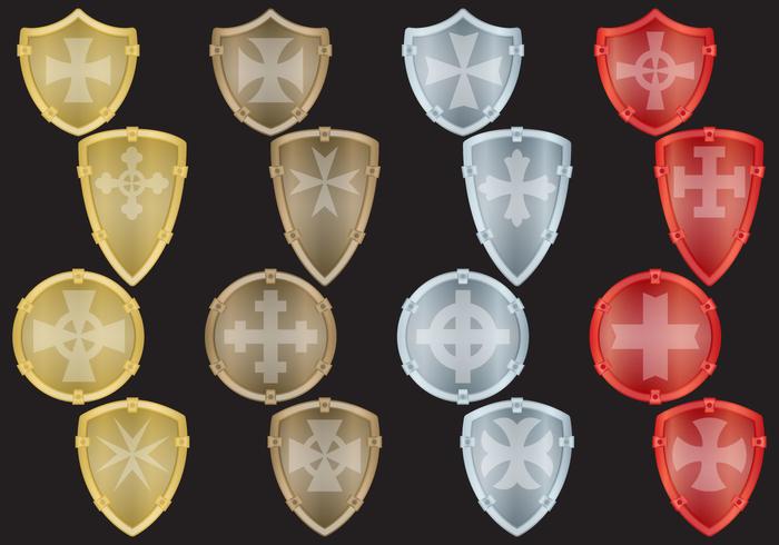 Templar Shield Vectors