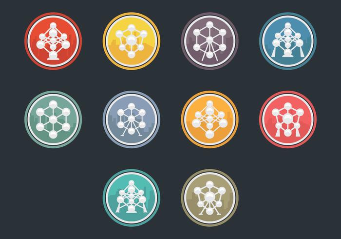 Atomium Icon Vector Pack Atomium Icon Vector Pack