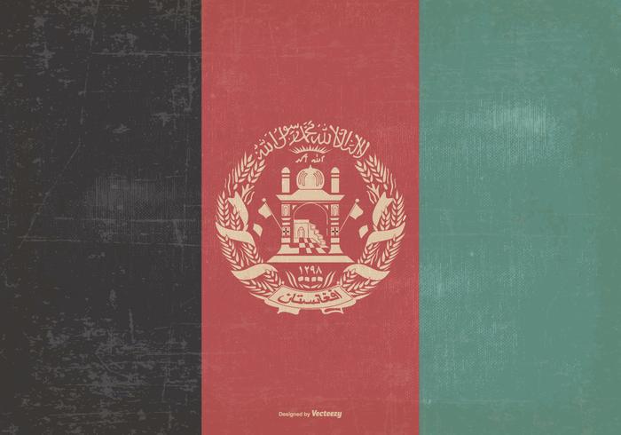 Vintage Flag of Afghanistan Vintage Flag of Afghanistan
