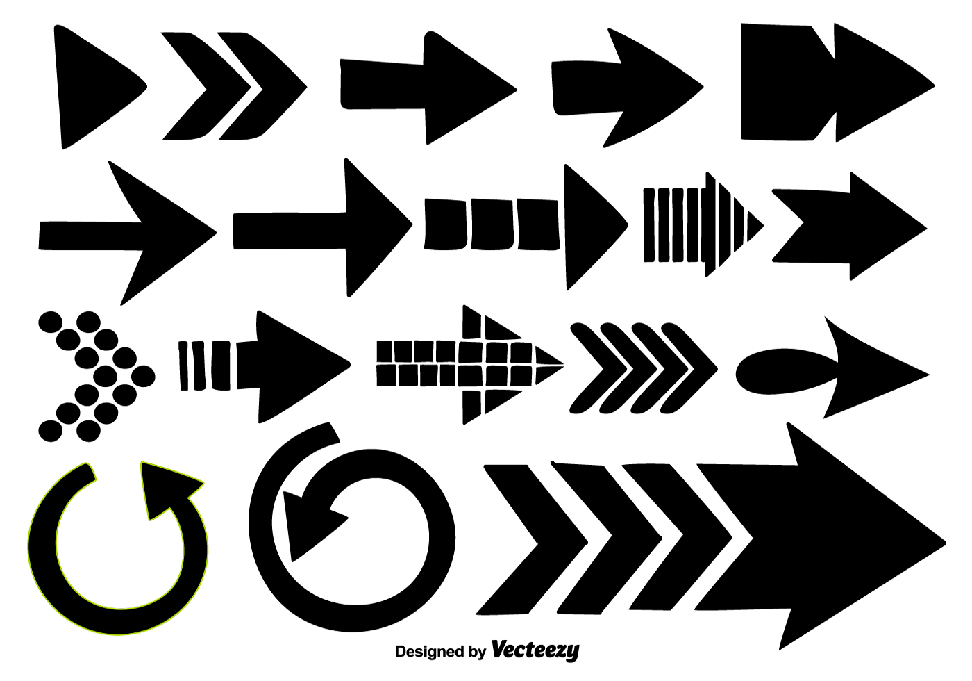 Hand Drawn Arrows Collection - Vector Elements - Download ...