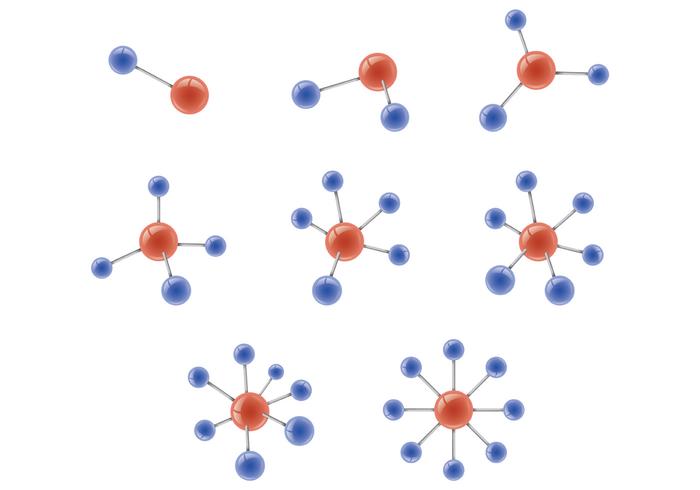 Set Of Atomium Vector