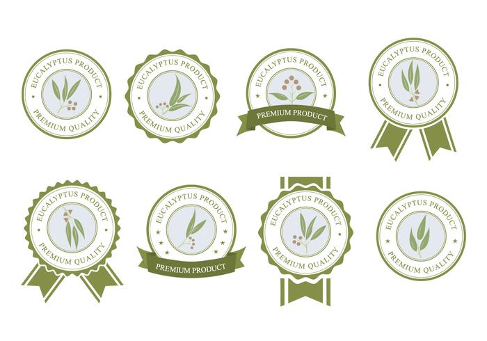 Free Eucalyptus Label vector