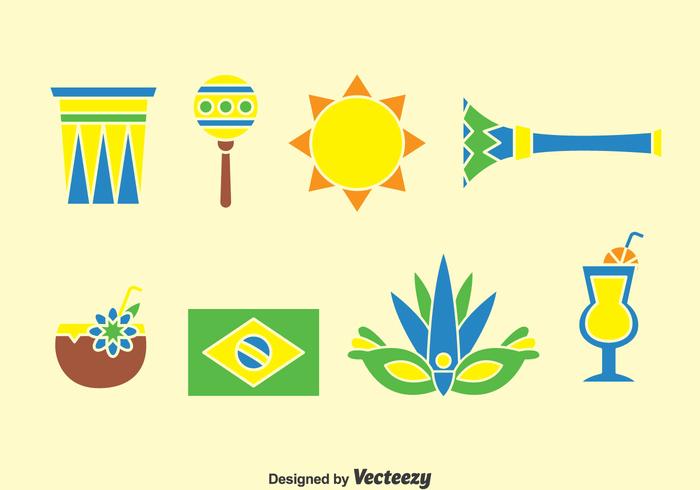 Samba Element Icons Vector