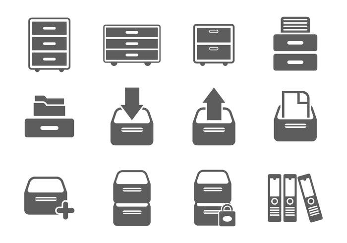 Free File Cabinet Icon Vectors Free File Cabinet Icon Vectors