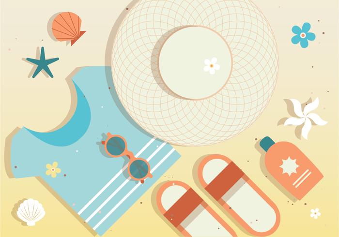 Free Vector Summer Beach Background