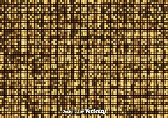 Vector Golden Mosaic Background