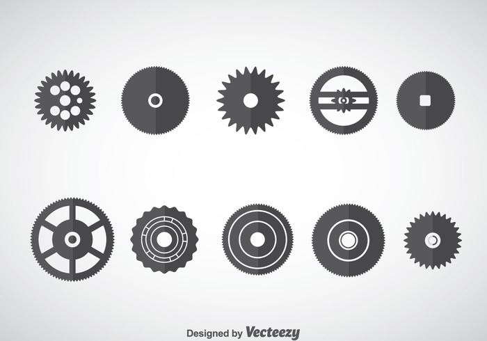 Clock Wheel Gears Vector