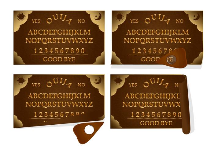 Tablero de cuero Ouija vector