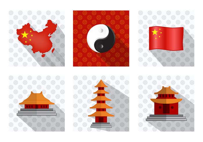 Icono de la ciudad de China vector