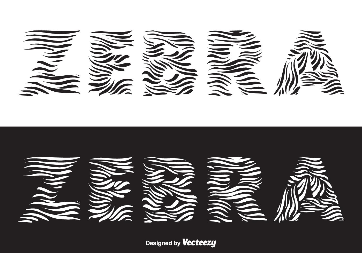 Free Zebra Vector Lettering 116257 Vector Art at Vecteezy