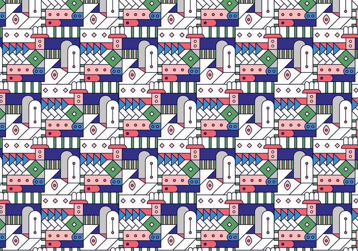 Geometric Decorative Stained Glass Pattern Geometric Decorative Stained Glass Pattern
