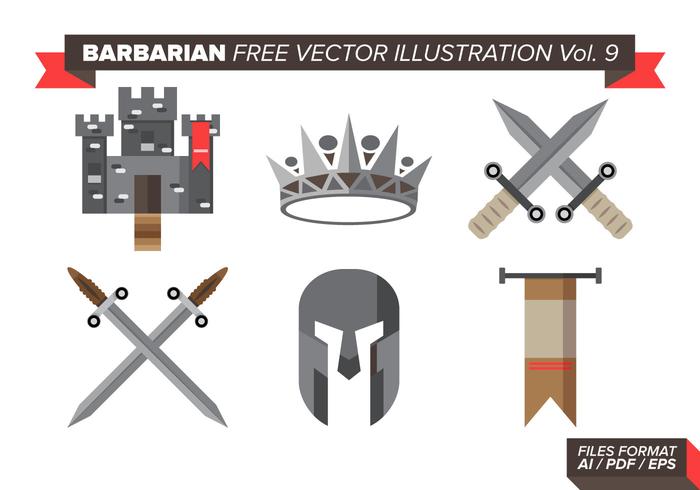 Barbarian Free Vector Illustrations Vol. 9 Barbarian Free Vector Illustrations Vol. 9