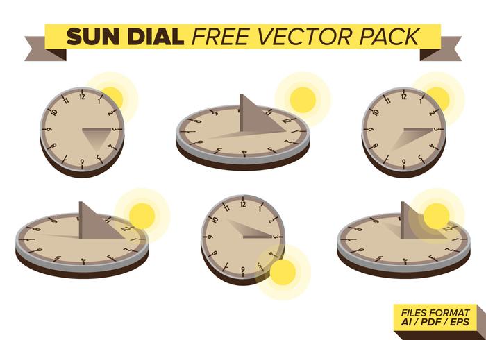 Sun Dial Free Vector Pack Sun Dial Free Vector Pack