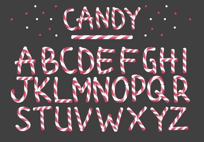 Peppermint Candy Letter Vectors Peppermint Candy Letter Vectors