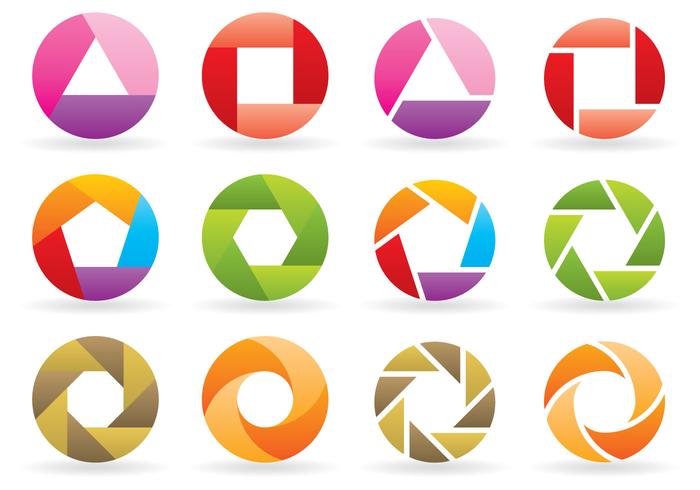 Logotipos de rotación vector