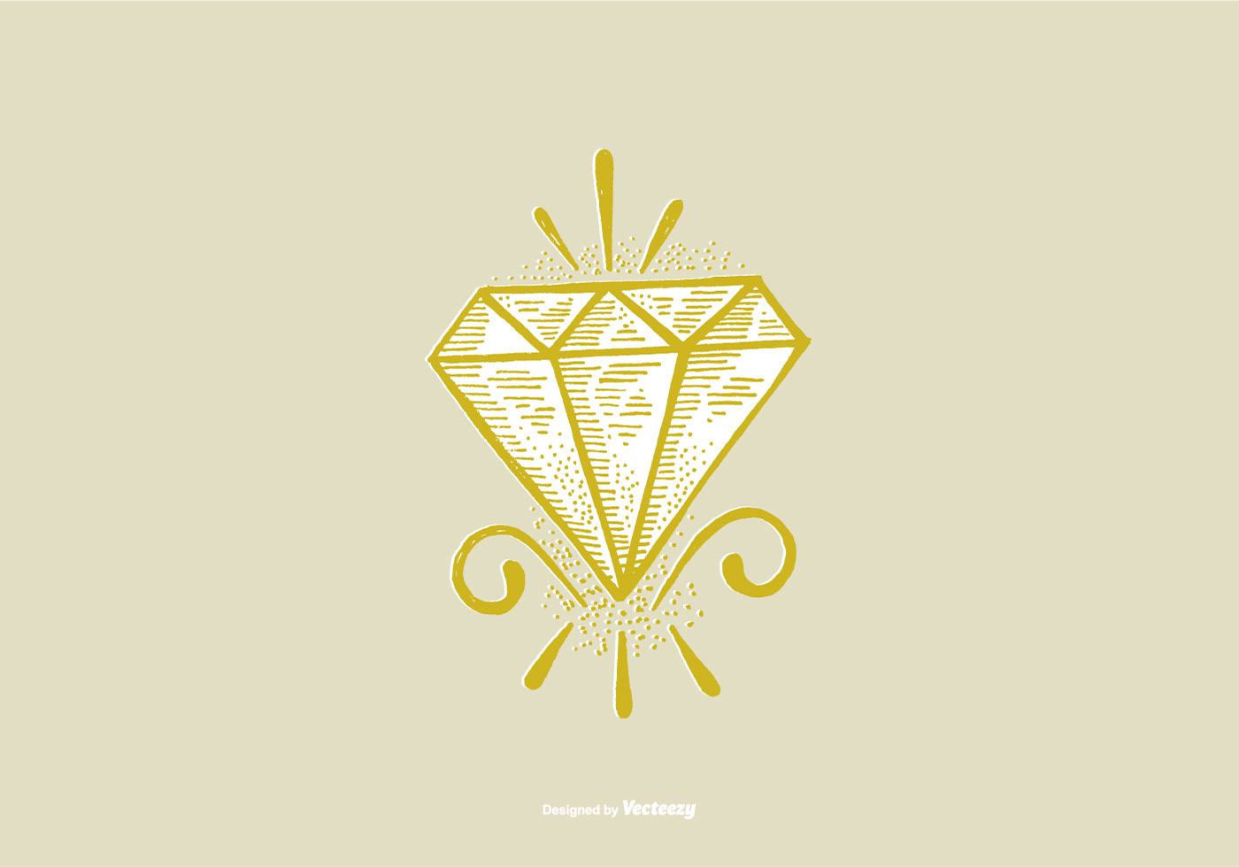 vector diamond line drawing