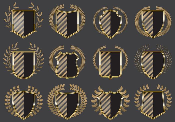 Blason Shields vector