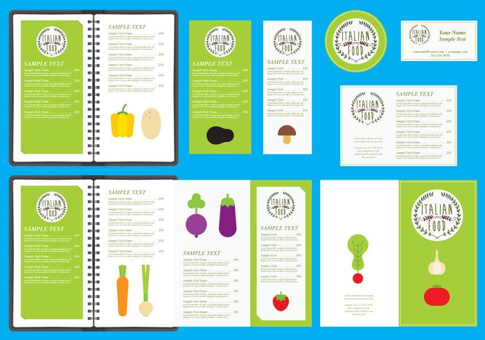 Italian Restaurant Menu Templates vector